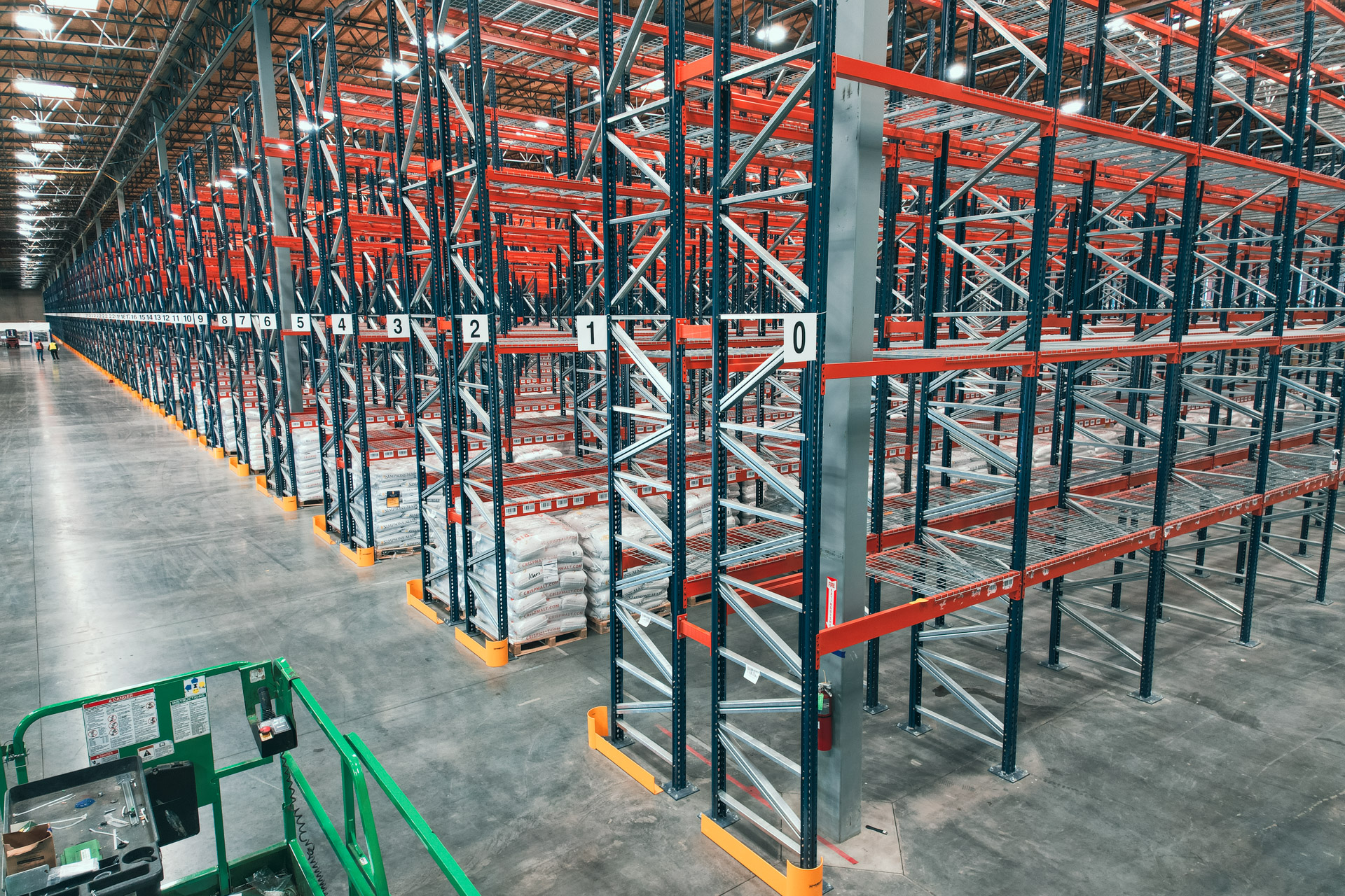 Warehouse pallet rack installation in Lexington Kentucky